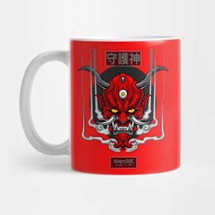 The Protector Oni Mask Red Mug